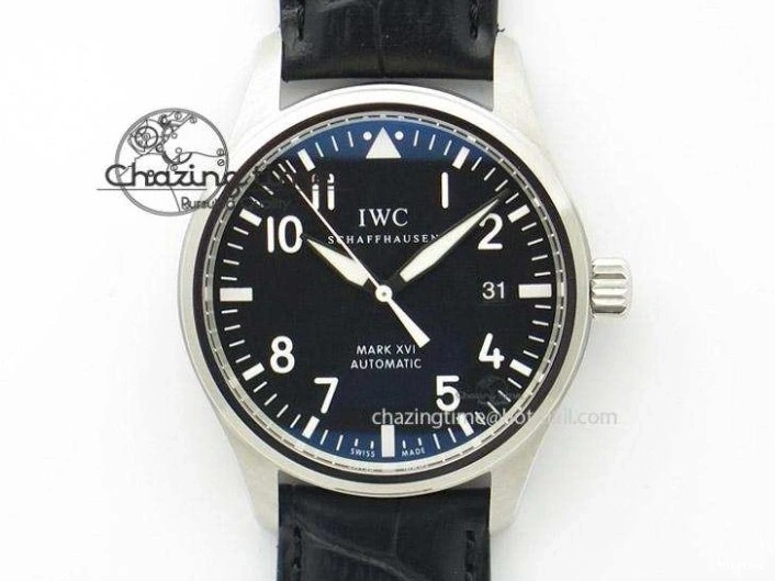 MIROTIME 0512 MoistureWicking Da Vinci IW356601 SS MKF 1:1 Best Edition Blue Dial On Black Leather Strap A 7233